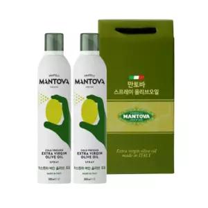 만토바 선물 세트 올리브오일 스프레이 200ml X 2입 BNS