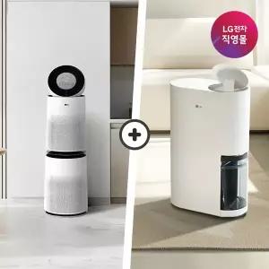 [LG전자 직영]LG 퓨리케어 공기청정기+제습기 세트 AS305DWWA+DQ154MWGA