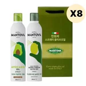 만토바 선물세트 오일 스프레이 아보카도 + 올리브 X8 BNS