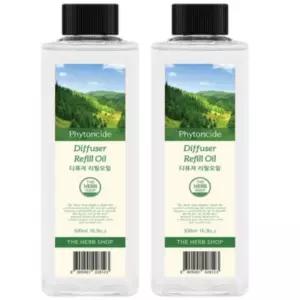 더허브샵 피톤치드 현관 화장실 디퓨저 리필 500ml X2