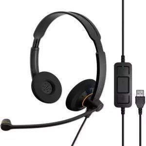 EPOS 젠하이저 헤드셋 Consumer Audio SC 60 USB ML 비즈니스 HD 사운드 노이즈캔슬링 마이크 커넥터