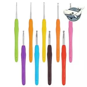 다양한 색상 모사용 코바늘 편리한 바늘 모사용코바늘 레이스코바늘 핑크코바늘 코바늘