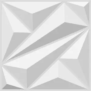 실내 벽 장식용 LEVOWAY 20팩 3D 패널 거실 게임룸 TV 배경용 12 x12 화이트 액센트 텍스처