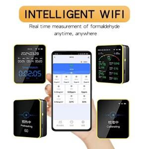 15 in 1 Tuya WIFI 공기질 모니터 실내 디지털 CO2 감지기 일산화탄소 센서 오염 Co2 Pm2.5 가스 분석기
