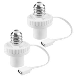WYZE CAM V3 /V4 /V3 PRO 스트립 E26 램프 5V 설치가 2팩 UYODM 카메라용 간편합니다 PAN 소켓 전원 어댑터, /OG, V3, 및 LED 2A용 USB 어댑터