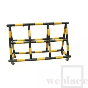 NO21 바리케이트 철제 바퀴형 H1500 X L2000 차량진입금지 바리케이드 정문차단기