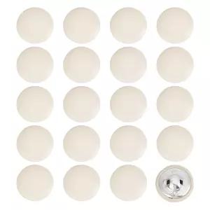 NICEEDED 20PCS 25mm 인조 가죽 턱시도 버튼 금속 생크가 있는 베이지 빈티지 코트 수트 재킷 DIY용 드레스