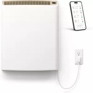 스마트 EnviMAX 1000W 와이파이 플러그인 전기 벽 히터 - 큰 방을 위한 에너지 효율적인 열 차단 스위치가