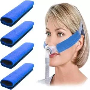 4팩 CPAP 스트랩 커버 소프트 플리스 컴포트 패드 페이스 마스크용 용품 수면 무호흡증 액세서리