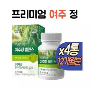프리미엄 국내산 여주정 밸런스 4통 고함량 여주 농축분말 여주분말효능 12개월분