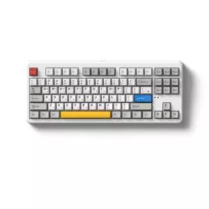 FL-ESPORTS NX87HE 유선 8K 래피드 트리거 자석축 키보드 네온 그레이, 레몬축