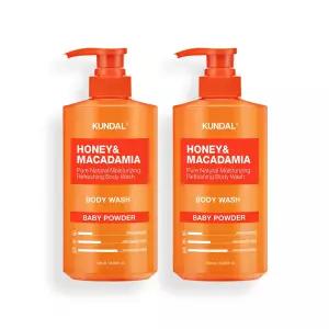 쿤달 퓨어 바디워시 2개 세트 베이비파우더 500ml