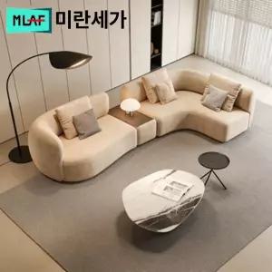 꾸꾸상점 ㄱ자소파 3인용 패브릭 라운지소파 ㄱ자