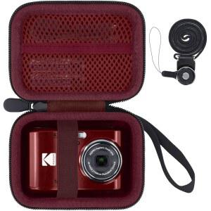 바발 FOR KODAK PIXPRO 친화적인 ZOOM FZ55 / FZ45 FZ43 16MP 디지털 카메라 하드 캐리 저장 케이스(레드 케이스만 해당) V19