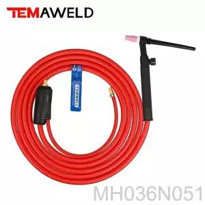  WP17 WP17FV 용접기 총 TIG 용접 토치 150A 3m 소프트 호스 가스 밸브