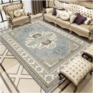 EAGLCQA 전기 온열 바닥 매트 대형 사이즈 발난로 실내 거실용 책상 아래 타이머 및 태트 C 160x240cm