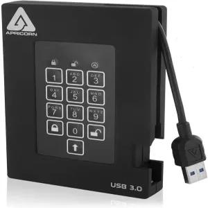살구온 256GB 이지스 포트리스 FIPS 140-2 레벨 2 검증 256비트 암호화 USB 3 외장 SSD(A25-3PL256-S256F)