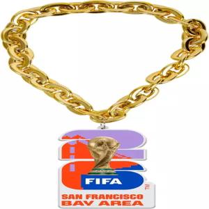 HONAV FIFA 월드컵 베이 에어리어 개최 도시 17인치 팬 체인 - 내구성이 뛰어난 랜야드 가볍고 편안하며