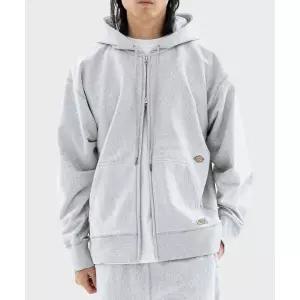 매장정품 DICKIES 디키즈 멀티 로고 헤비웨이트 후드 집업 Melange DIKU241LRZH503MG0 1815078
