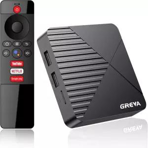 GREVA 안드로이드 TV 박스 13.0 4GB RAM ROM 스마트 8K RK3528 칩 WiFi6 BT5.0 기가비트 이더넷 LAN 3D