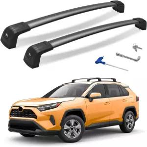 HmmtyRack 300파운드 토요타 RAV4 2019-2025용 루프랙 크로스바 2024 LE/어드벤처/TRD 오프로드/하이브리드