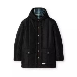 [갤러리아] 킨록 F/W 후디드 버티칼 퀼티드 미드 점퍼 블랙 (TLKU26)