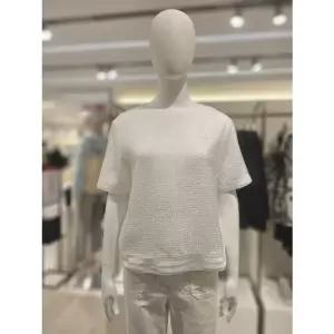 [갤러리아] 크로커다일레이디  인견 자수 와펜 블라우스 CLFMBL506