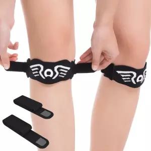 무릎 지지대 슬개골 안정화 보조기 힘줄 인체공학적 실리콘 패드 조절 가능한 압박 운동 점프 스쿼트 농구