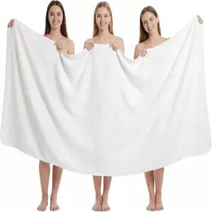 욕실용 점보 목욕 시트 1매 40 x 80인치 마이크로파이버 오버사이즈 타월 엑스트라 라지 라이트 퀵 드라이