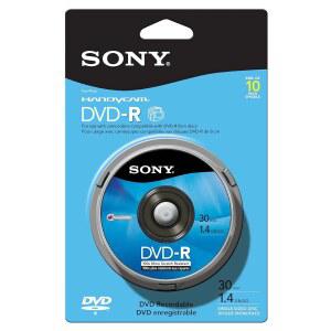 소니 8CM 쓰기-원스 DVD-R 스킨 팩 10팩 pSN