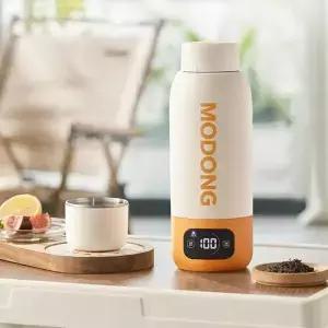 600ML 휴대용 전기 주전자 여행용 가열 컵 다기능 끓인 물 포트 스마트 티포트 온도 조절