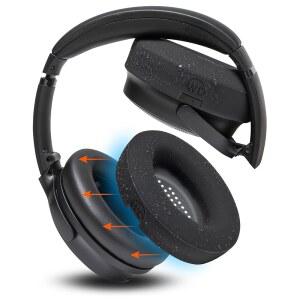 WC SWEATZ QUIETCOMFORT - BOSE 45 35 35II QC2 QC25 QC15 AE2I 사운드트루 사운드링크 바이 위키드 쿠션 | 땀 방지 및 쉽게 세탁 가능 블랙 hRZ