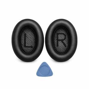 보스 콰이어트컴포트 35 (QC35) 및 II (QC I) 헤드폰용 YOCOWOCO 교체 이어 패드 소음 차단 메모리 폼이 있는 이어패드 쿠션 부드러운 단백질 가죽 두께 추가 hV9