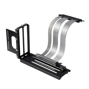 PCIE 5.0 라이저 케이블 3 슬롯 수직 GPU 마운트 브래킷 키트 5세대 그래픽 카드 확장 PCI-E 16X 128GB /S 호환 4.0 및 WRX80 / 90E RTX4090 5090 RX7900XTX 200MM pME