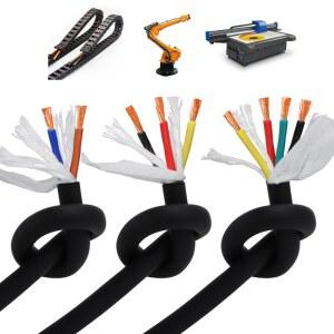 접지선 CNC 케이블 18AWG2022AWG 210 코어 TOWLINE 와이어 방지 굽힘 저항 PVC 부식 1M 구리 TRVV