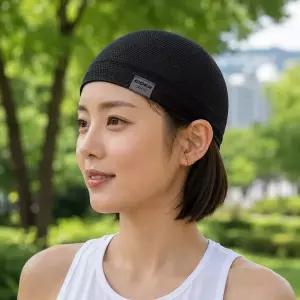 아이더 쿨링 메쉬 비니 운동 땀흡수 모자 안전모 겸착 O