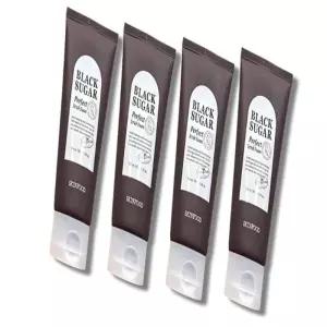 스킨푸드 블랙 슈가 퍼펙트 스크럽 폼 180ml 4개