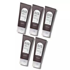 스킨푸드 블랙 슈가 퍼펙트 스크럽 폼 180ml 5개
