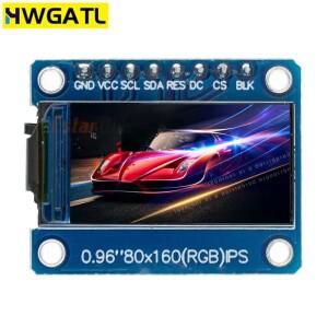 아두이오 풀 컬러 LCD 디스플레이 모듈용 SPI 인터페이스 HD 65K 0.96 인치 TFT Ips 스크린 드라이브 IC ST
