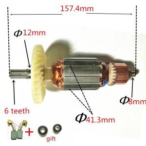 AC220-240V 6 톱니 로터 모터 아마추어, 히타치 DH38MS DH38YE2 드릴 해머용 C213944E 360875E