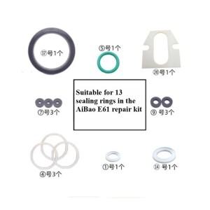 Aibo E61 Rocket R58 커피 머신 브루잉 헤드 압력 릴리프 밸브 팀블 버섯 레버 씰 수리 키트에 적용 가능
