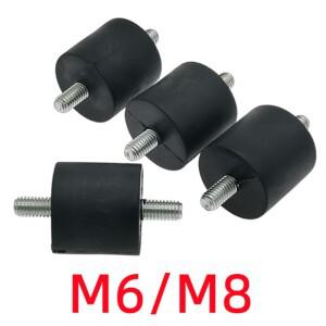 4Pcs M6M8 고무 발 패드 공기 진동 마운트 액세서리 용 방진 나사 형 버퍼