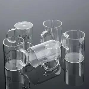 [콩심팥심]투명 머그 찻잔 유리컵 400ml 5P