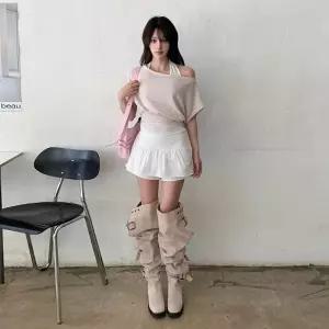 [다잇템]여자 여리핏 하객룩 세미 플레어 치마바지