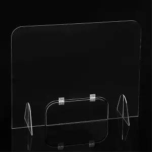TBZ 투명 아크릴 깔끔 칸막이(도어 창구형) (60x60cm)