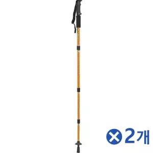 TBZ 논슬립 손잡이 4단 길이조절 등산스틱 골드x2개 등산용지팡이
