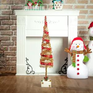 클린방울스토어 핸드메이드 원뿔 넝쿨 트리 70CM 크리스마스행사 어린이집크리스마스