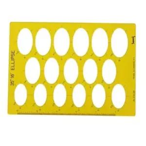 45922 대형타원 제도 디자인자 산키스 NO.612 타원 템플레이트