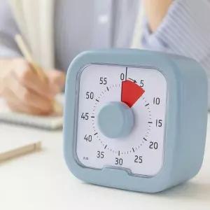 무소음 탁상 스톱워치 건전지 알람 시계 공부 수능생 타이머