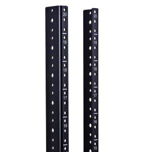 RackPath 20U 수직 서버 랙 레일 쌍 키트, DIY 빌드, 12-24 나사 x80